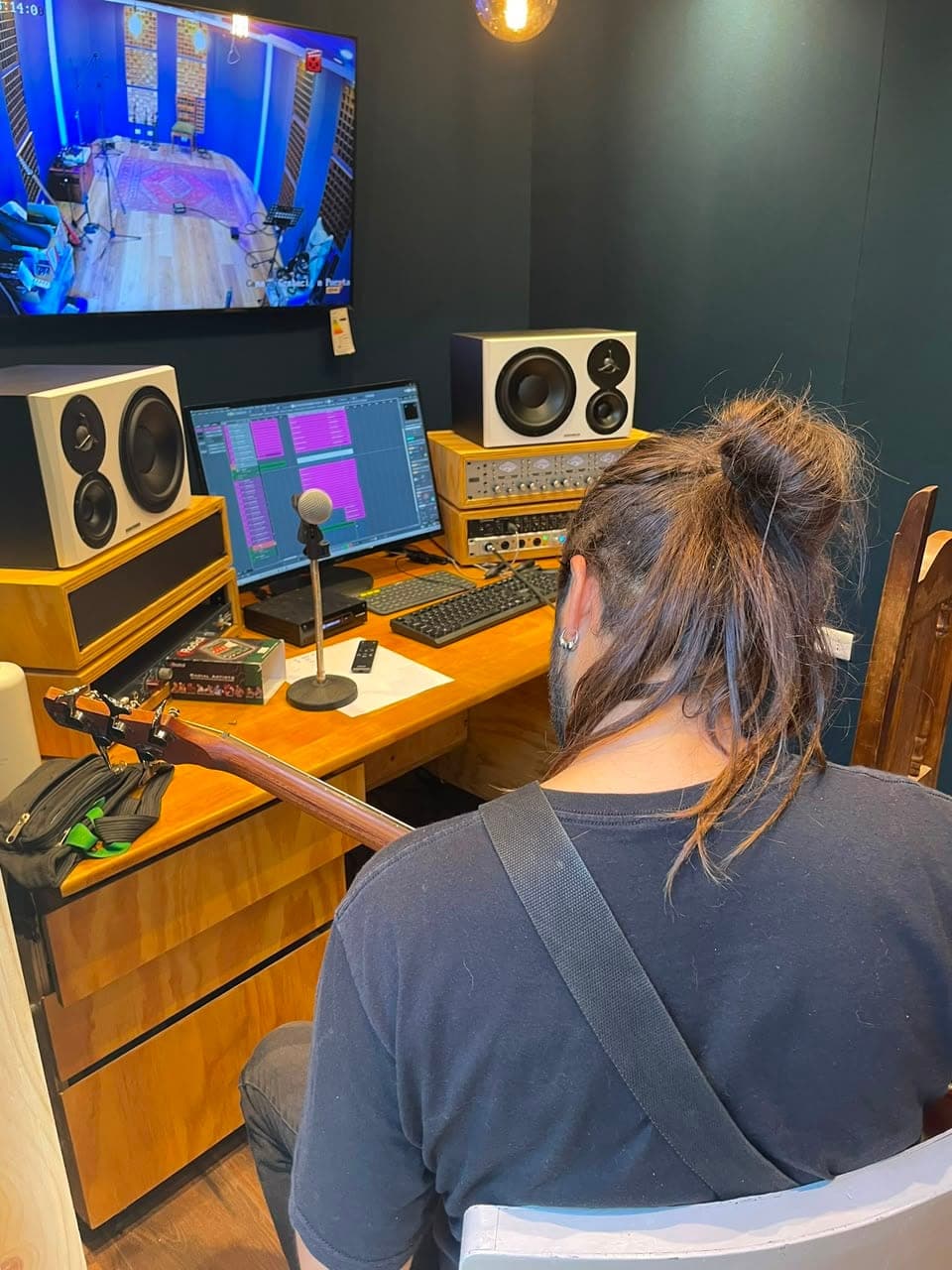 Preparación de la sesión en la sala de control