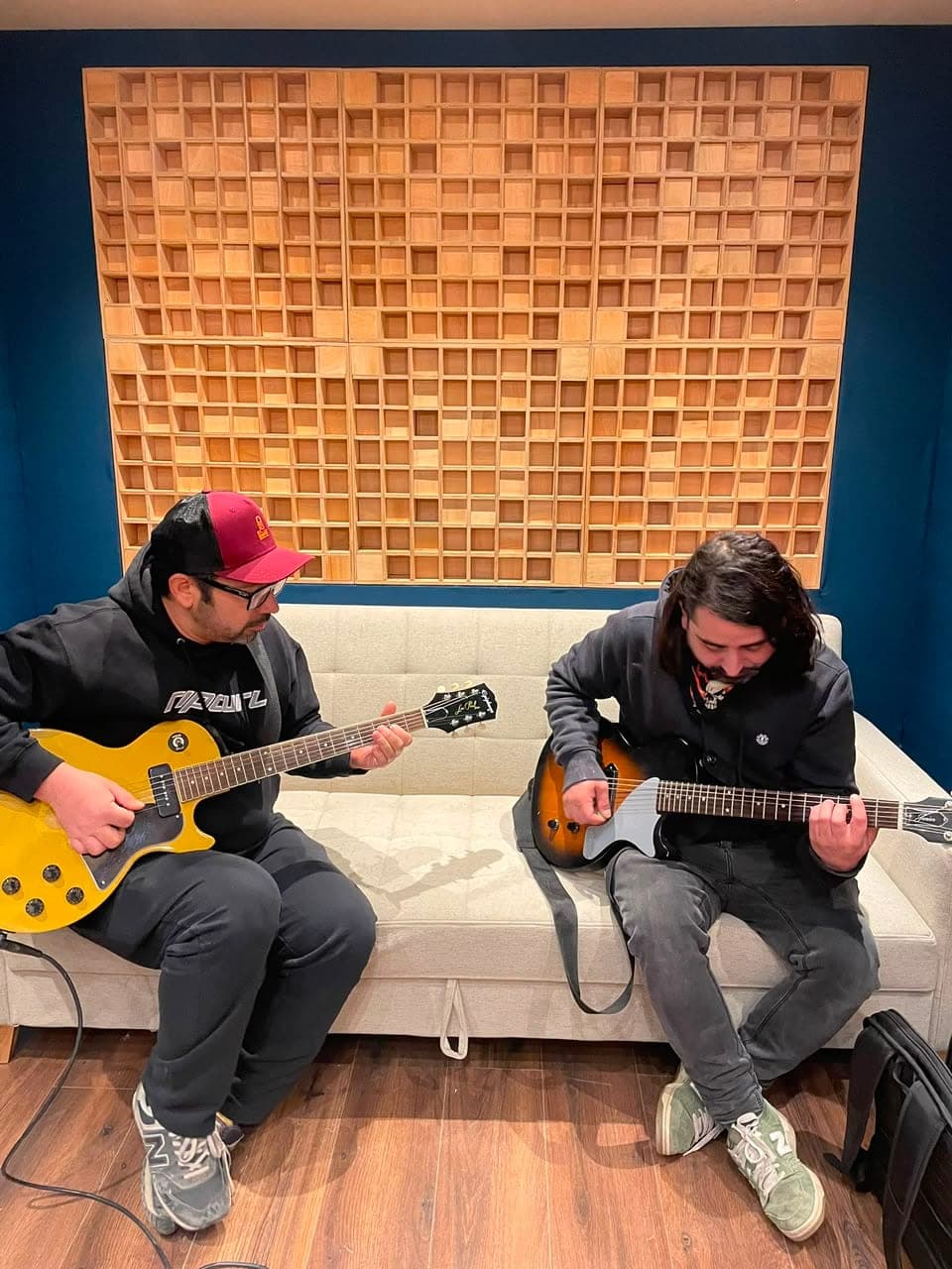 Sesión de trabajo en el estudio